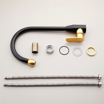 set zwart gouden kraan