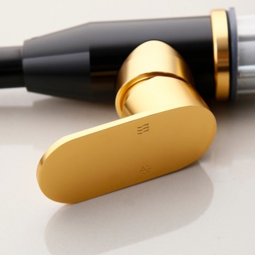 hendel gouden keukenkraan