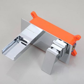 Moderne chroom inbouw watervalkraan