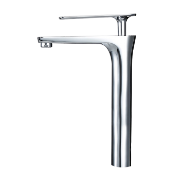 Moderne chroom wastafelkraan