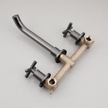 Moderne gun metal inbouw mengkraan