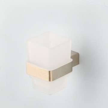 Moderne mat gouden bekerhouder