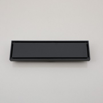 Moderne zwarte douchegoot voor badkamer