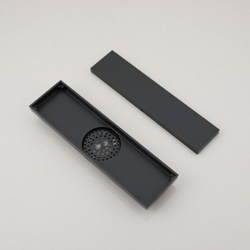 Moderne zwarte douchegoot