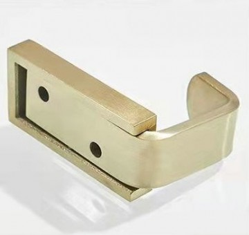 Mooi geborsteld goudkleurig haakje