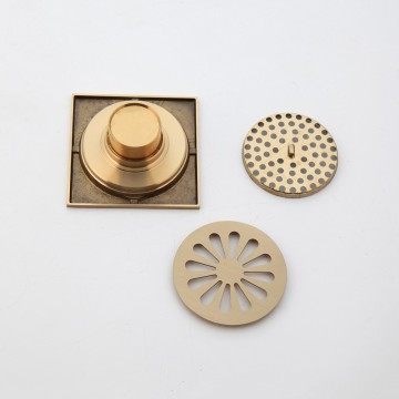 Mooi nostalgisch doucheputje bronskleurig