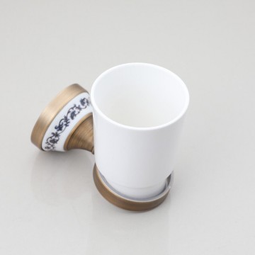 Mooie bronskleurige bekerhouder