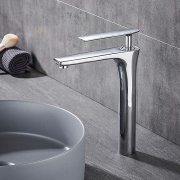 Mooie chroom wastafelkraan 2