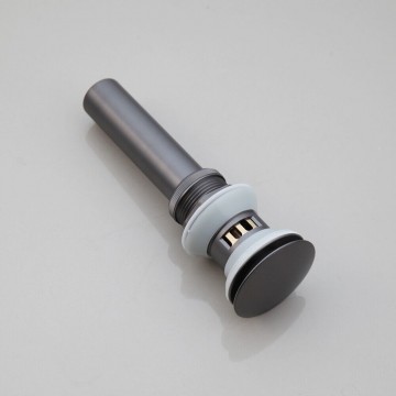 Mooie click afvoer gun metal met overloop functie