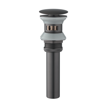 Mooie click afvoer gun metal met overloop