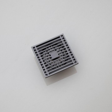 Mooie doucheput met rooster gun metal uitvoering