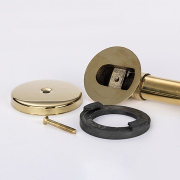 Mooie goudkleurige badafvoer