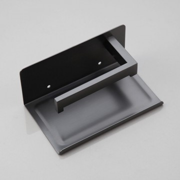 Mooie gsm tafeltje en wc rol houder gun metal