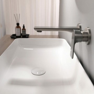 Mooie gun metal inbouw wandkraan