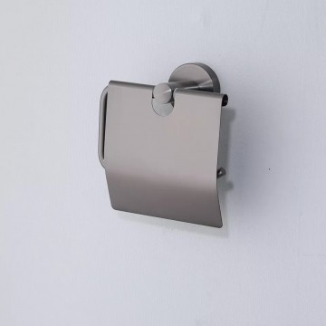 Mooie gunmetal wc rol houder