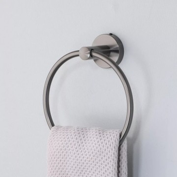 Mooie handoekring gun metal