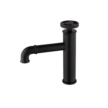 Mooie industriele wastafelkraan zwart