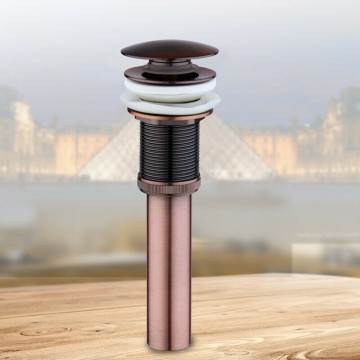 Mooie koperkleurige click afvoer zonder overloop