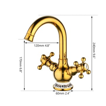Mooie kraan in goudkleur