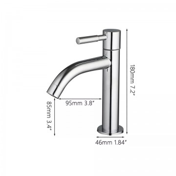 Mooie wastafelkraan chroom