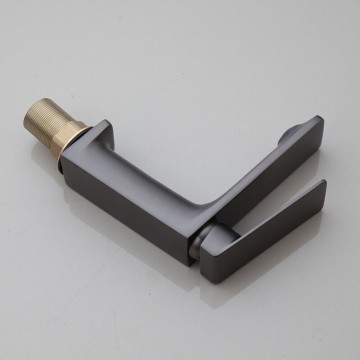 Mooie wastafelkraan gun metal uitvoering gm23