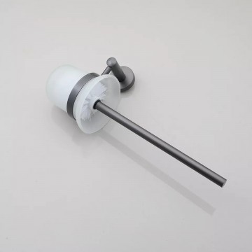 Mooie wc borstelhouder gun metal