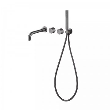 Muur kraan bad gun metal