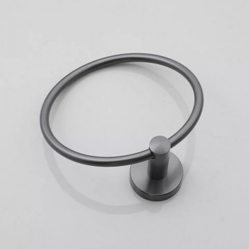 Muurbevestiging handoekring gun metal