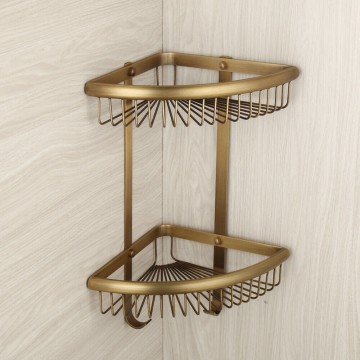 Muurbevestiging rekje bronzen uitvoering