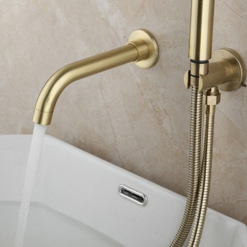 Muurkraan brushed goud