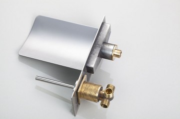 Muurkraan inbouw chrome