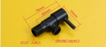 Muurstop kraan zwart mat