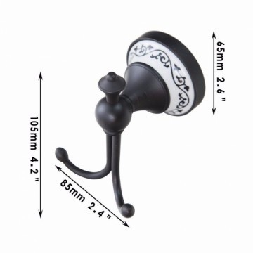 Nostalgisch handdoekhaakje olie brons