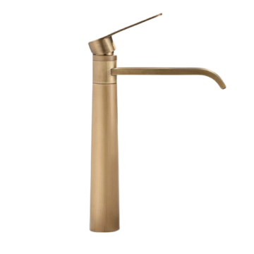 Nostalgische bronskleurige wastafel kraan