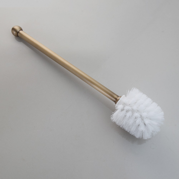 Nostalgische bronskleurige wc borstel