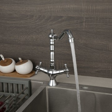 Nostalgische chroom mengkraan 1