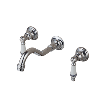 Nostalgische chroom muurkraan mengkraan