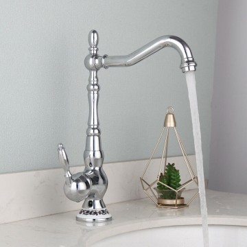 Nostalgische chroom wastafelkraan 0