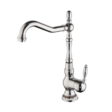 Nostalgische chroom wastafelkraan mengkraan