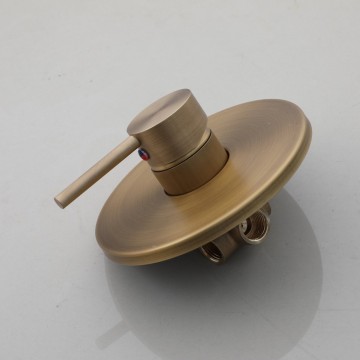 Nostalgische inbouw regendouche bronskleur 4