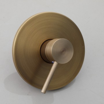 Nostalgische inbouw regendouche bronskleur 5