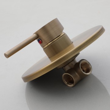 Nostalgische inbouw regendouche bronskleur 6