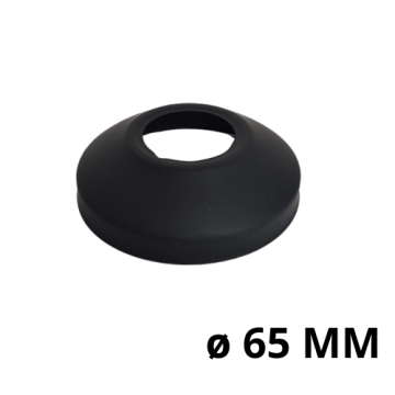 O 65 mm  mat zwarte rozet