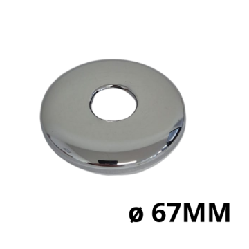 O 80 mm chroom rozet