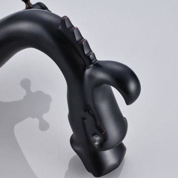 Olie brons kraan draak