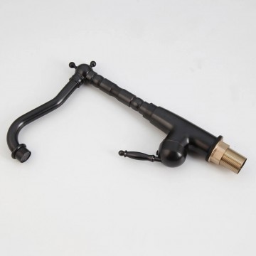 Olie bronskleurige wasteflkraan 1