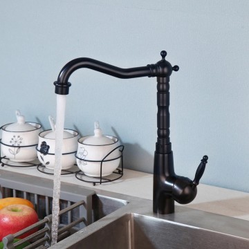 Olie bronskleurige wasteflkraan 5