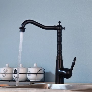 Olie bronskleurige wasteflkraan 6