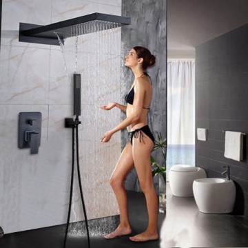 Olie bronzen douche set