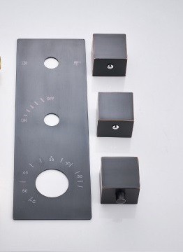 Olie bronzen knoppen en achterwand